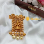 Antique Lakshmi Kundan Pendant Set - Image 3