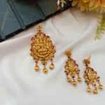Lakshmi Multi Colour Stone Pendant Set