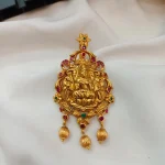 Lakshmi Multi Colour Stone Pendant Set - Image 2