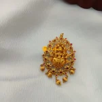 Antique Lakshmi Floral Pendant Set - Image 2