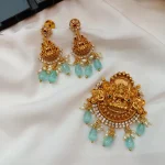 Antique Lakshmi Peacock Pendant Set