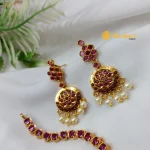 Kundan Floral Short Neck Set - Image 2