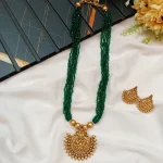 Lakshmi Beads Chain with Earrings - Image 2