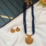 Lakshmi Beads Chain with Earrings - Image 3