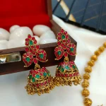 Peacock and Mango Pendant with 14" Amla Ball Mala - Image 3