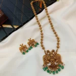 Pakshi Lakshmi Pandant with 18" Amla Ball Mala