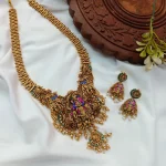 Lord Krishna Meenakari Long Neck Set