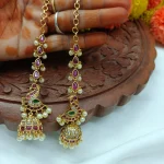 Traditional Peacock Jhumka Mattil 890 - Image 2