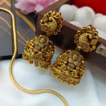 AD Lakshmi Pendant with 30" kodi Chain Long Neck S - Image 2