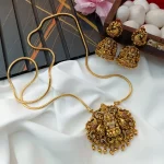 AD Lakshmi Pendant with 30" kodi Chain Long Neck S