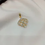 AD Floral Grid Pendant Set - Image 3