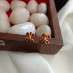 4 Stone Earrings Screw Type - Image 2