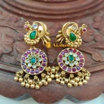 Antique Lakshmi Peacock Long Neck Set - Image 4