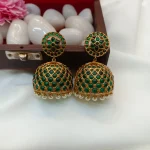 Green Real Kemp Jhumka