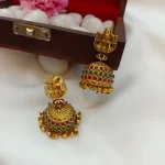 Antique Lakshmi Jhumka - Image 2