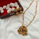 Ganesha Pendant with Amla and Pearl Mala Short Nec - Image 2