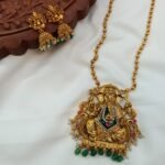 Ganesha Grand Pendant with Amla Mala Short Neck Se - Image 2
