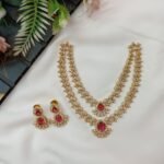 2 Layer Thilak Short Neck Set - Image 2