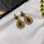 Jyothika's Emerald Long Neck Set - Image 3