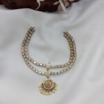 2 Layer Attigai Short Neck Set - Image 2