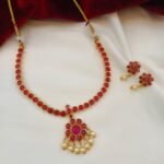 Kundan Floral Atigai Short Neck Set
