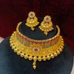 Designer Floral High Neck Choker