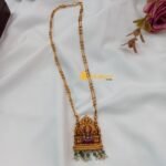 Meenakari Lakshmi Double Chain Short Neck Set - Image 3