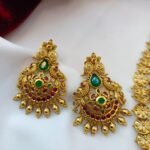 Floral Coin and Peacock Short Neck Set - Image 2