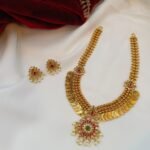 Fancy Lakshmi Coin Short Neck Set
