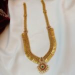 Fancy Lakshmi Coin Long Neck Set - Image 2