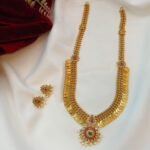 Fancy Lakshmi Coin Long Neck Set