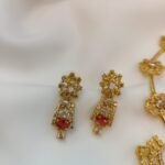 Fancy Navarathna Short Neck Set - Image 2