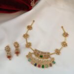 Fancy Navarathna Short Neck Set