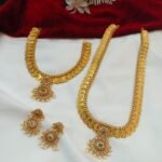 Lakshmi Coin Floral Combo Neck Set