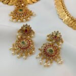 Lakshmi Coin Floral Combo Neck Set - Image 3