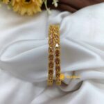 Champagne Oval Stone Bangles 2s - Image 3