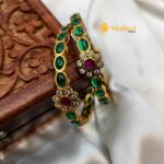 Antique Floral Oval Bangles