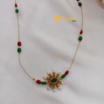 Floral Pendant Invisible Chain - Image 2