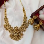 Antique Lakshmi Peacock Short Neck Set