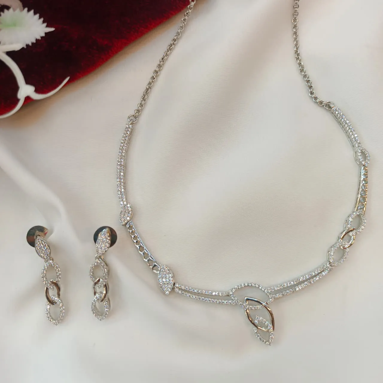 100638.1.1 Akshavi Trends Neck Set (2) Fancy Short Neck Set - Image 1