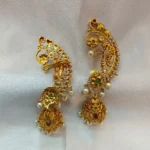 Floral Peacock Jhumka - Image 2