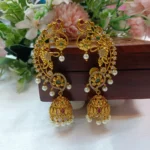 Floral Peacock Jhumka