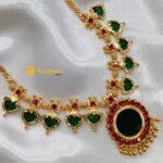 Kerala Leaf Short Necklace 5s - Image 3