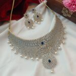 AD White Stone Choker Set
