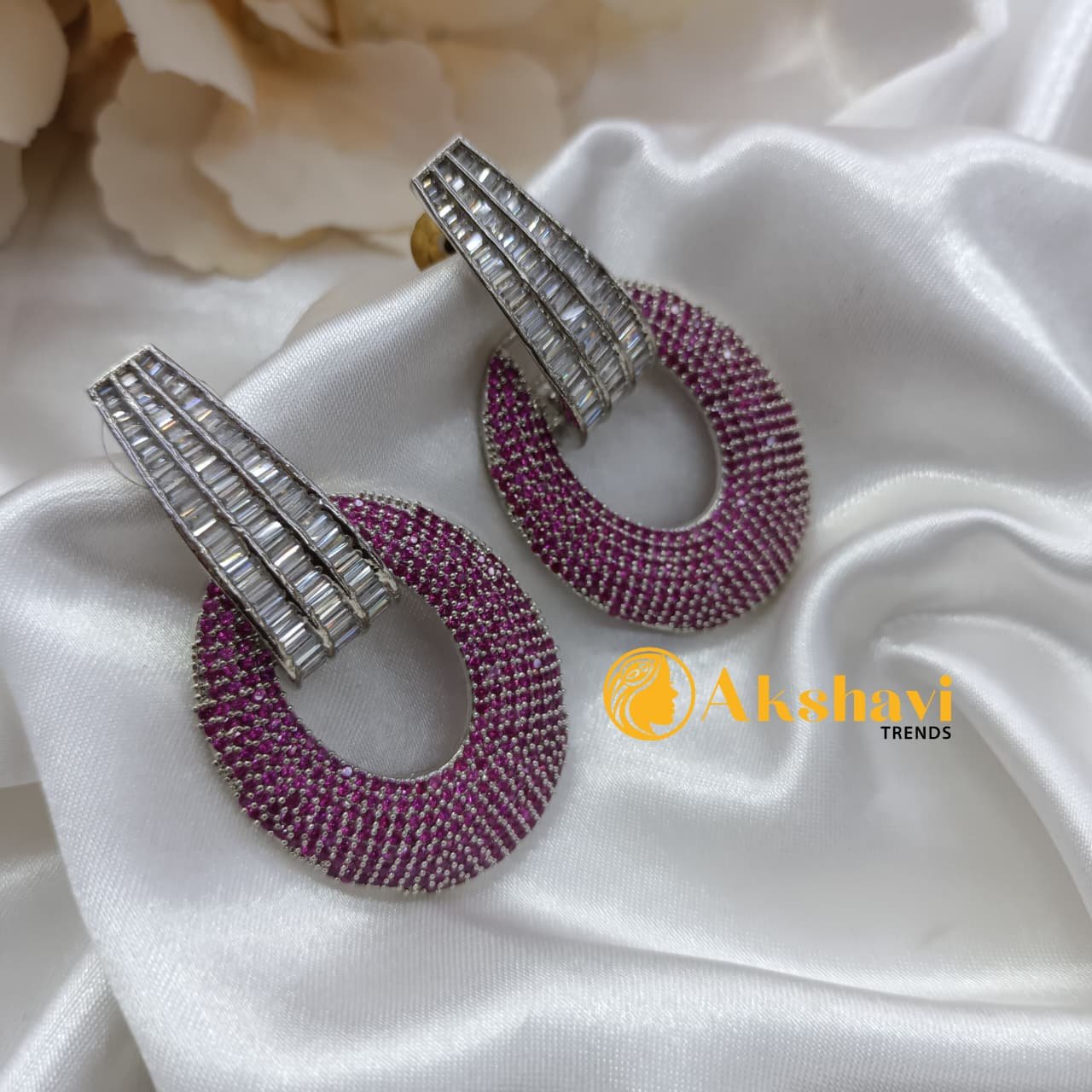 101356.4.1-1.jpeg Oval Galaxy Earrings - Image 1