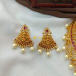 Lakshmi With Peacock Choker Set - Image 2