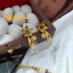 Antique Floral Green Kemp Short Neck set - Image 2