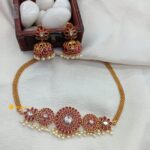 Radiant Antique Sta Floral Choker Set