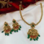 Coral Lakshmi Short Neck Set