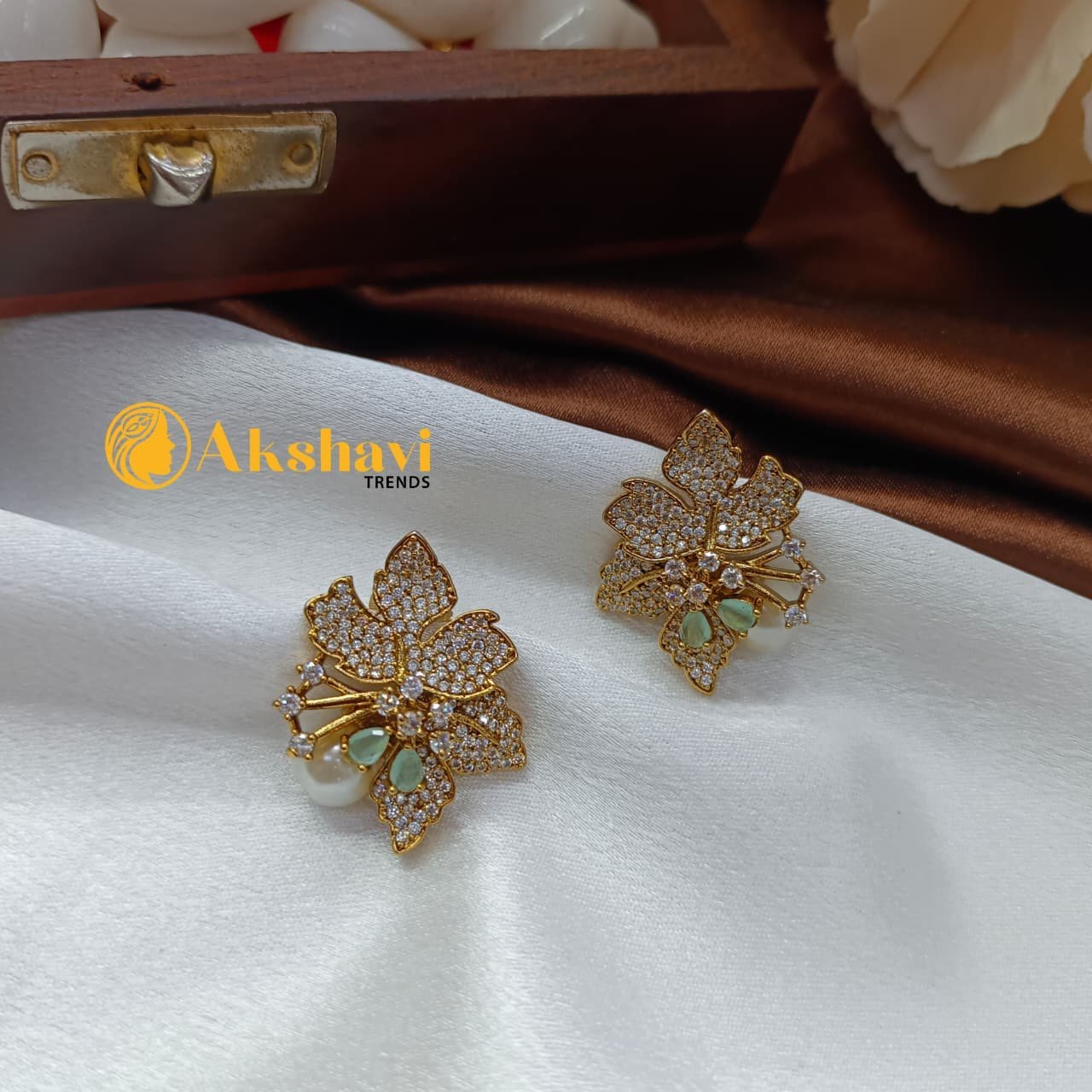 102336.19.1-2.jpeg Victorian Floral Earrings - Image 1
